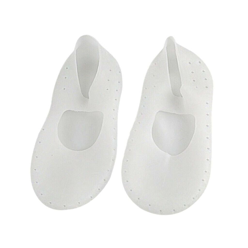 Anti silicone gel moisture socks skin care protection for chapped feet L