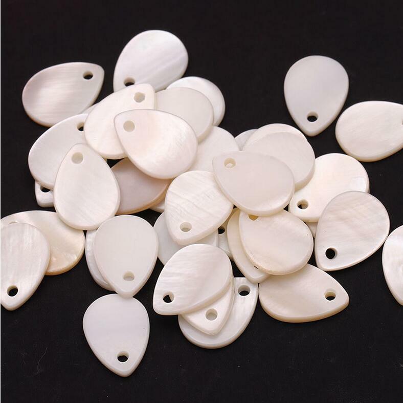 50pcs Water Drop Shape Shell Beads DIY Handmade Jewelry pendant Accessories