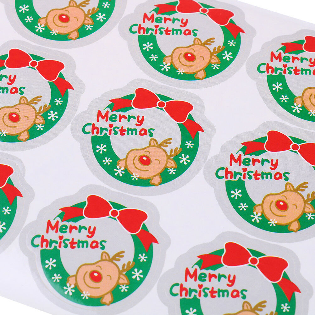 90pcs Merry Christmas Sealing Stickers DIY Gifts Labels Candy Packaging Ta.l8