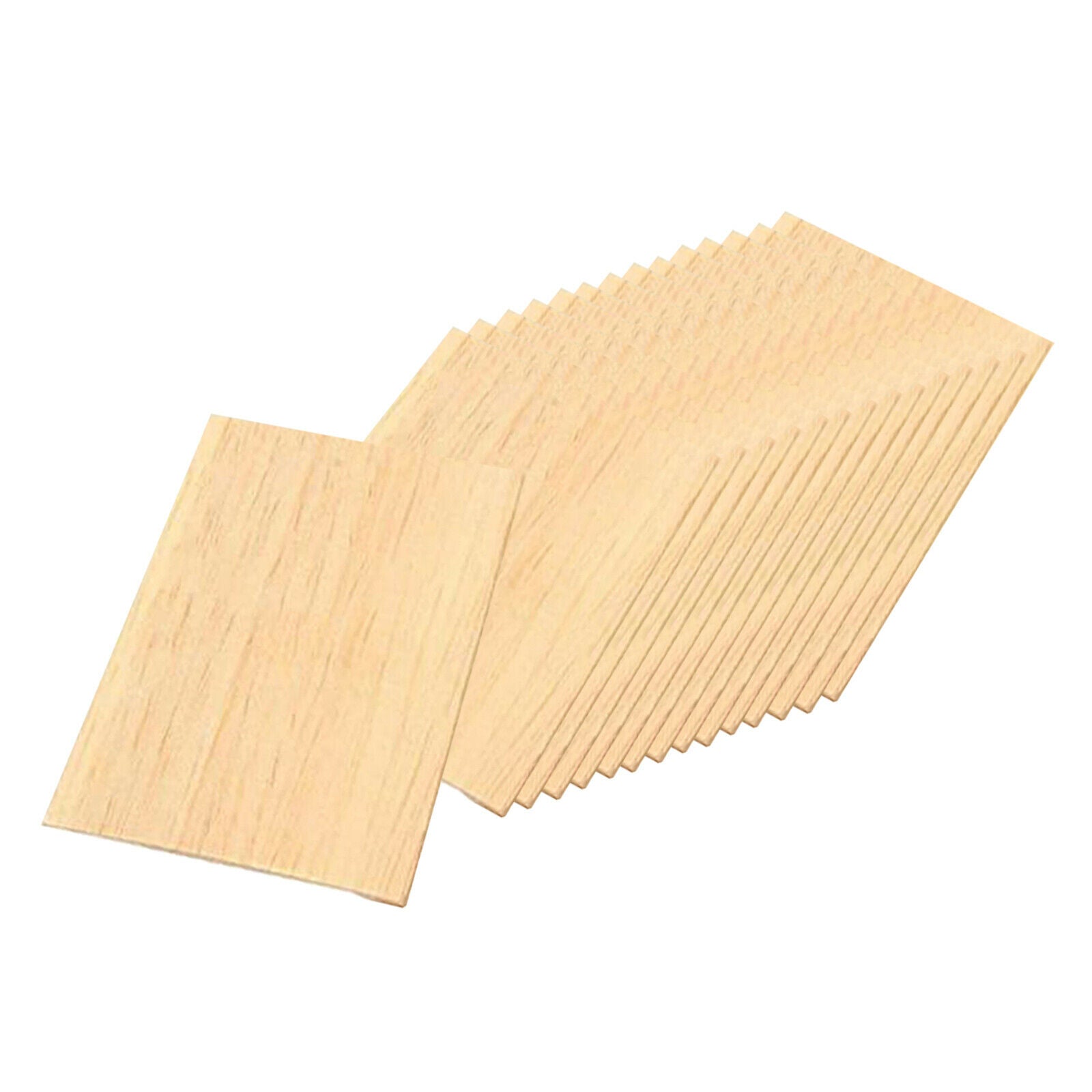 15Pieces Blank Wood Square Slices Unfinished Wooden MDF Cutout Shapes Wood Craft