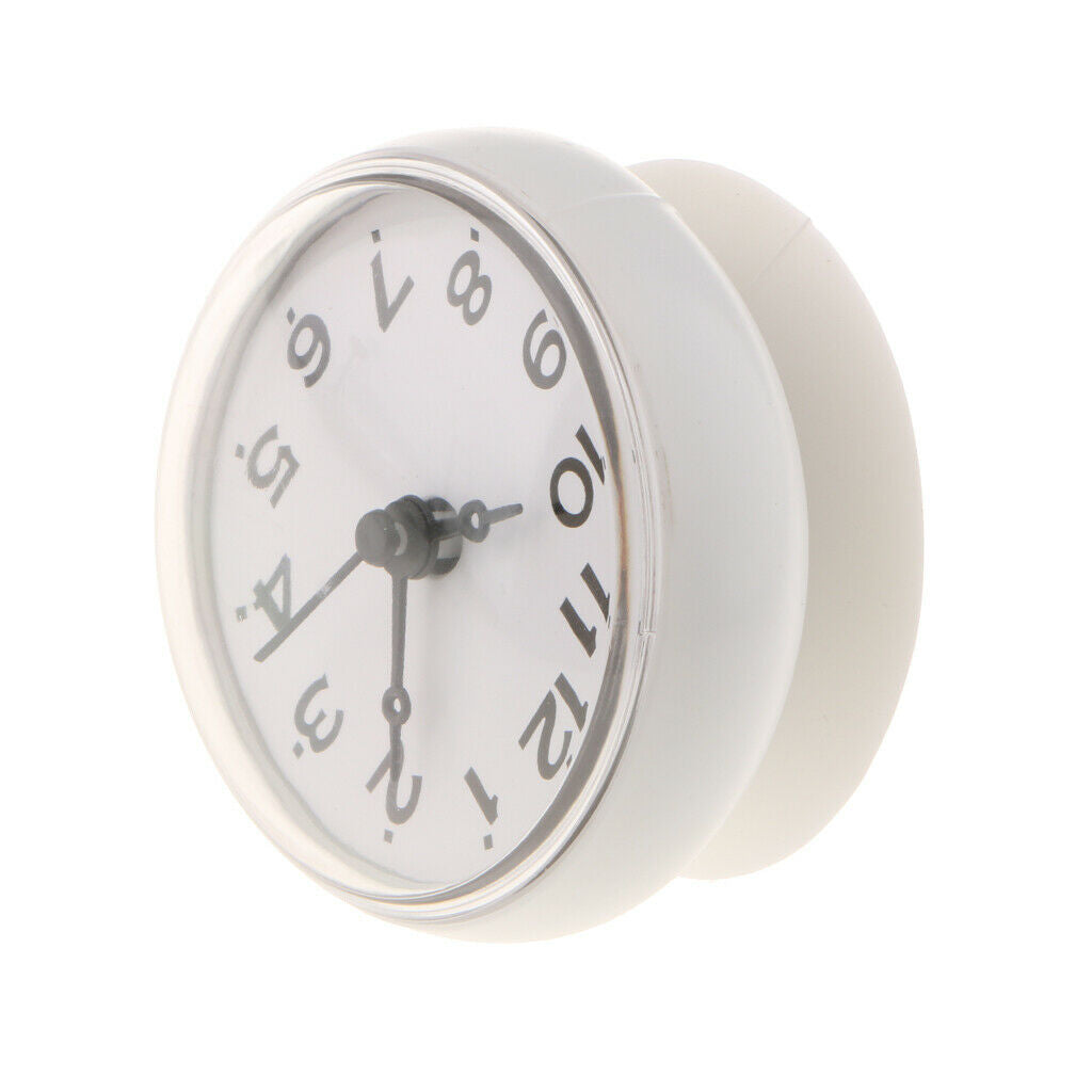 Silicone PVC Mini Kitchen Clock Suction Cup Clock Waterproof for Mirror