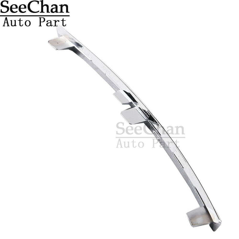 Fit For AUDI Q7 10-15 Right Side Front Bumper Lower Grille Spoiler Trim Chrome