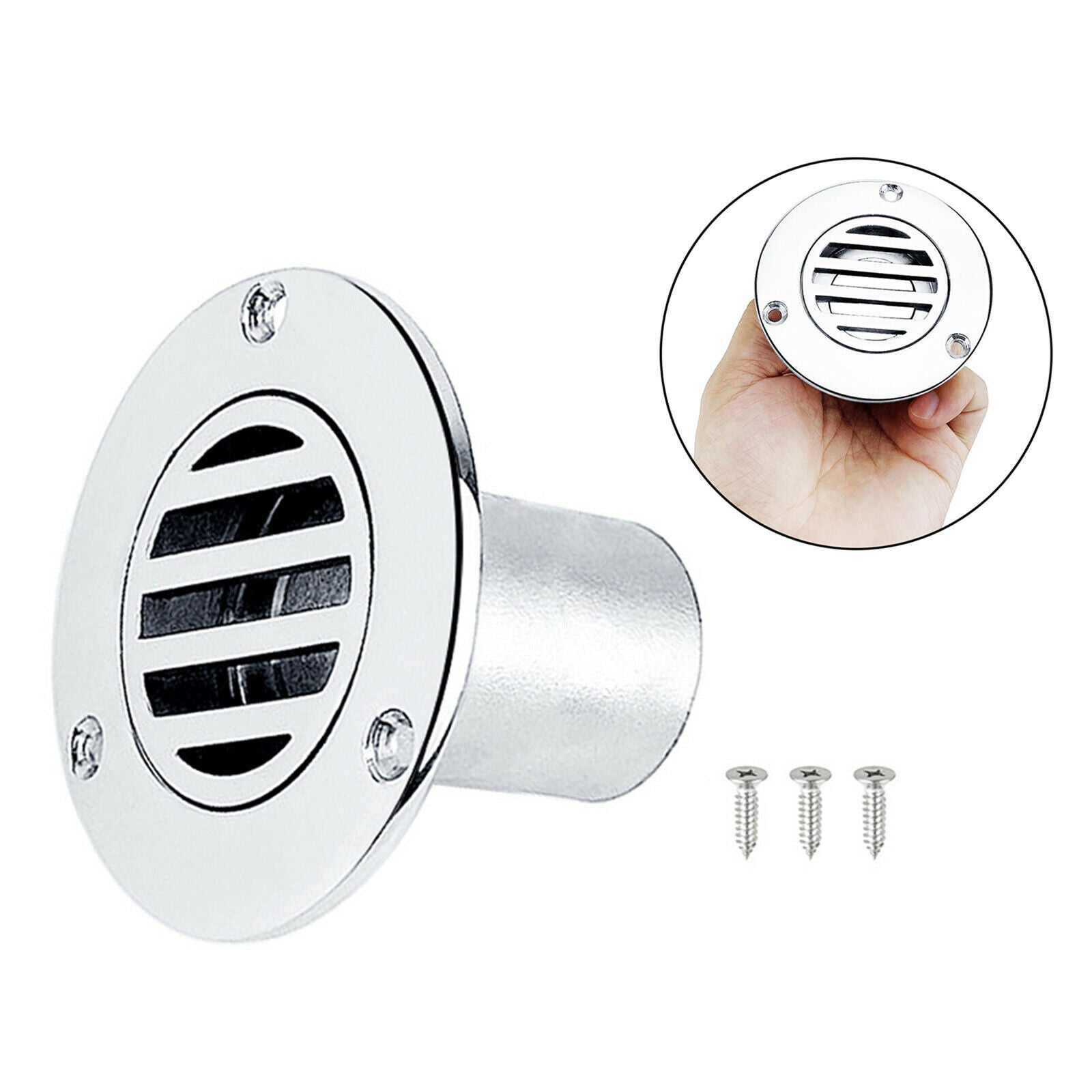 Floor Drain Marine Grade Strong for Boat Deck Drainage Kayak 2.32 Inch