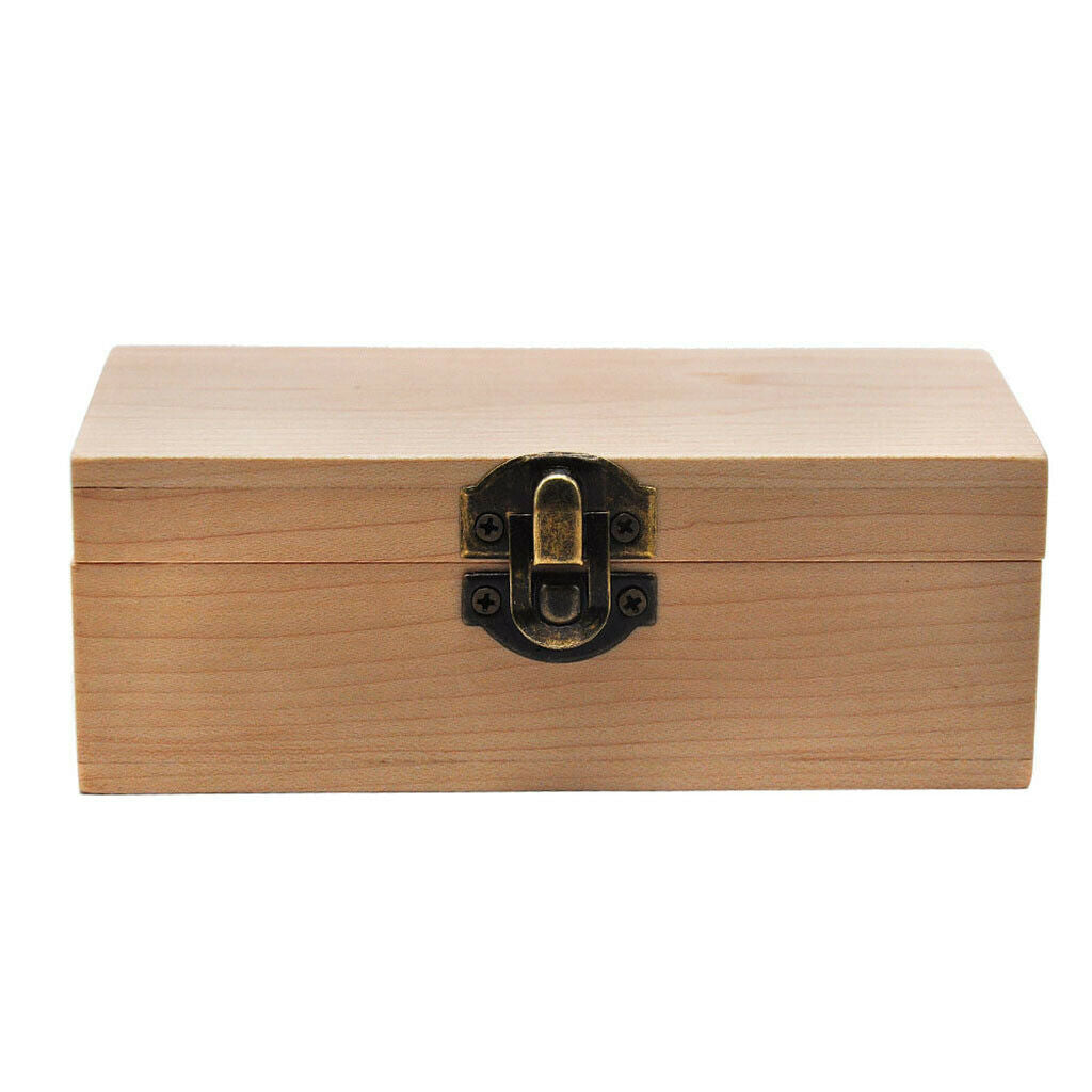 2x Portable Wood Storage Hand Rolling Tray Cigarette Stash Box Container A+D