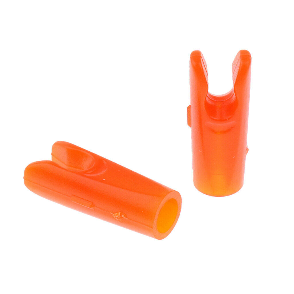 20 Pieces Orange Archery Hunting Bow Arrow Insert Pin Nock SHAFT TAILS