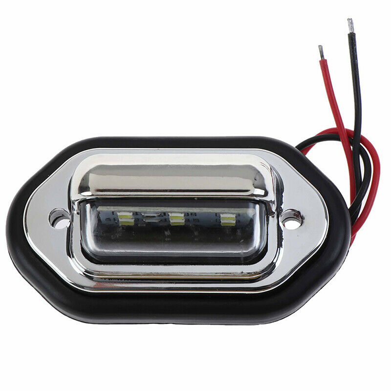 LED License Plate Light 12V-24V DC Taillight for Truck SUV Trailer Van RV Boats