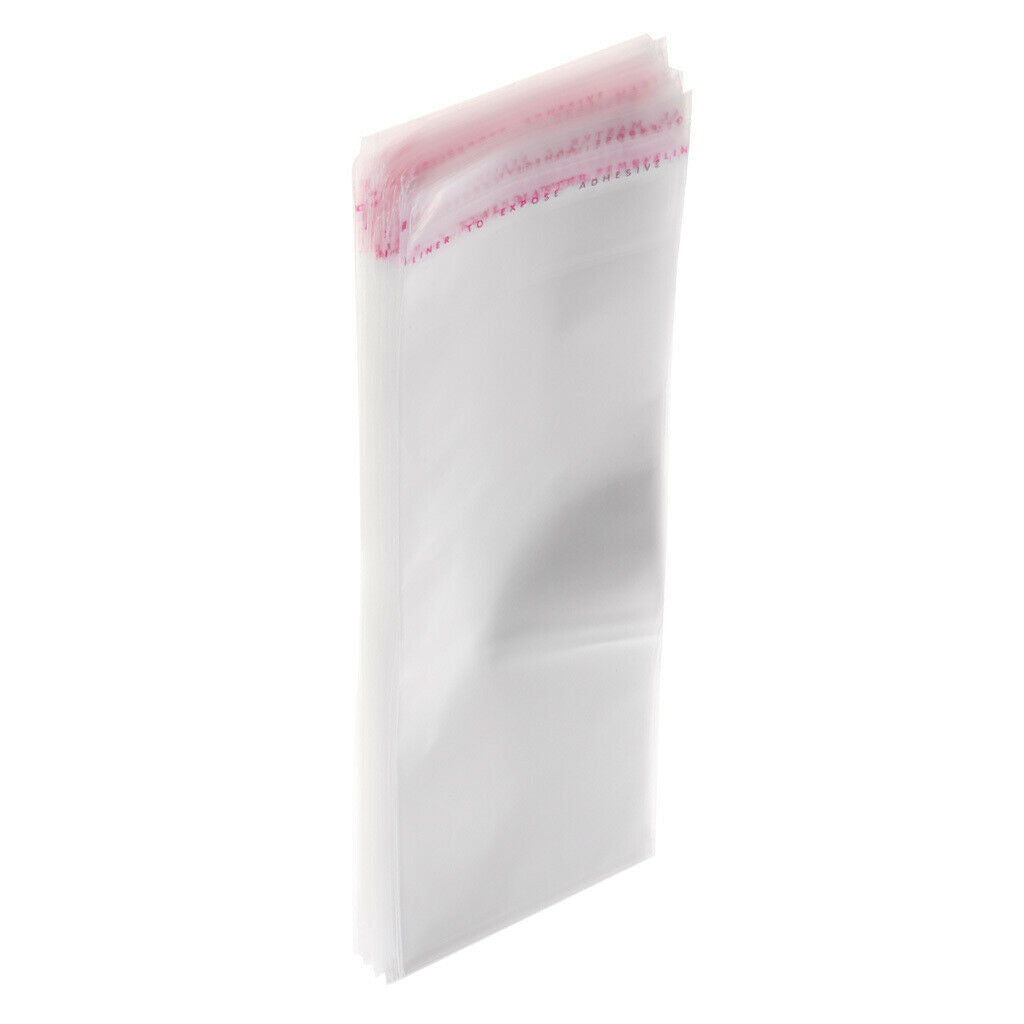 100x transparent sachet with self-adhesive cellophane bags - 7.1 x
