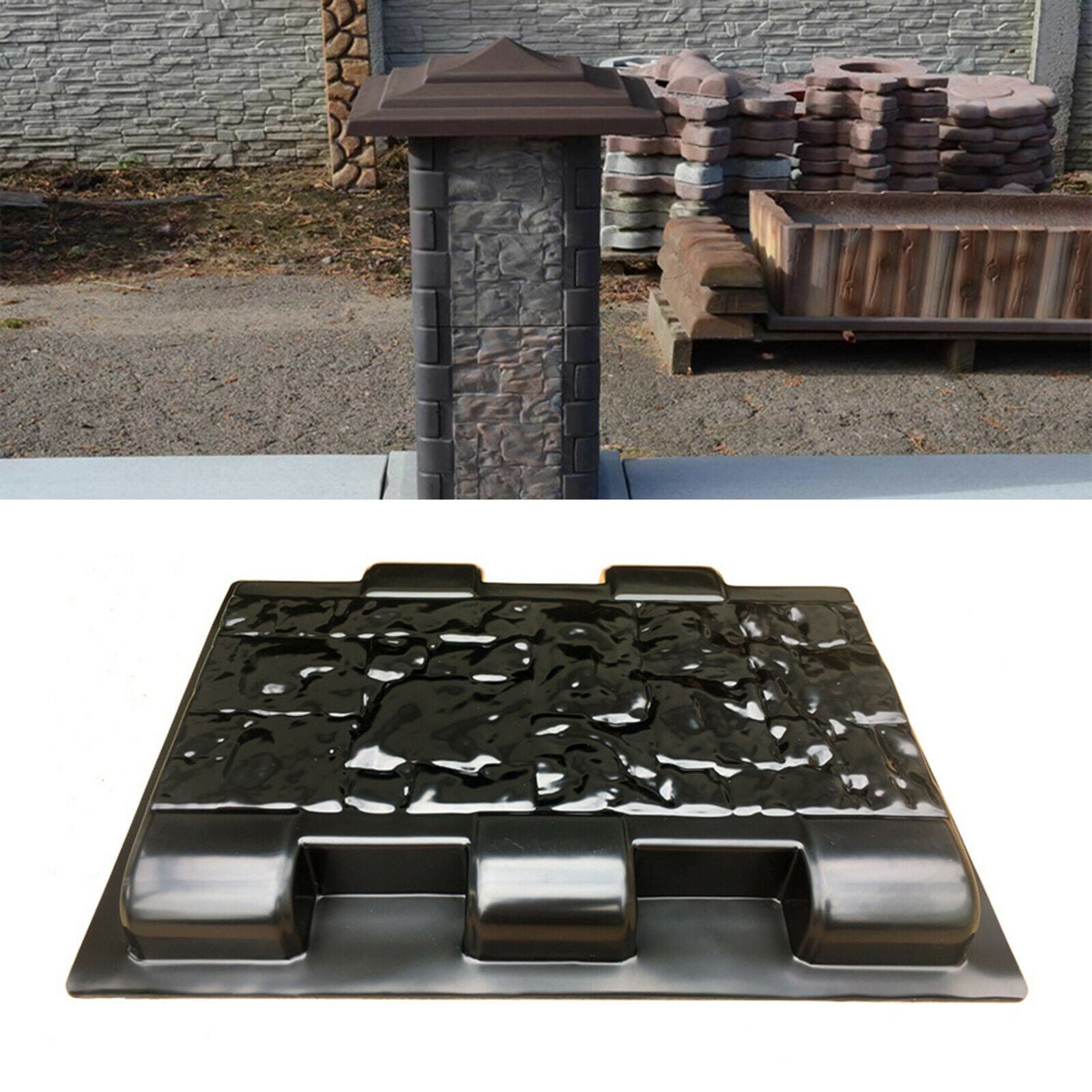Garden Simulation Fence Mold Cement Concrete Mould Column Mould for Driveway
