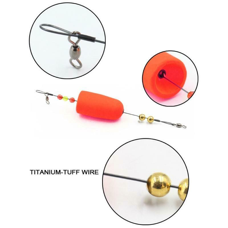 2 Pcs Fishing Bobber Slip Float Bobbers Fishing Float Foam Oval Stick Fish Float