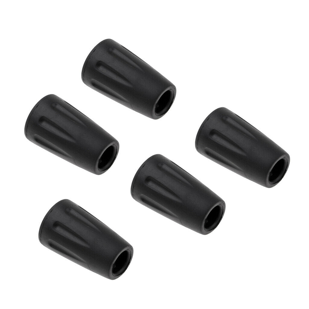 5pcs Pack Hiking Pole Replacement Tips Trekking Protector Walking Stick Head