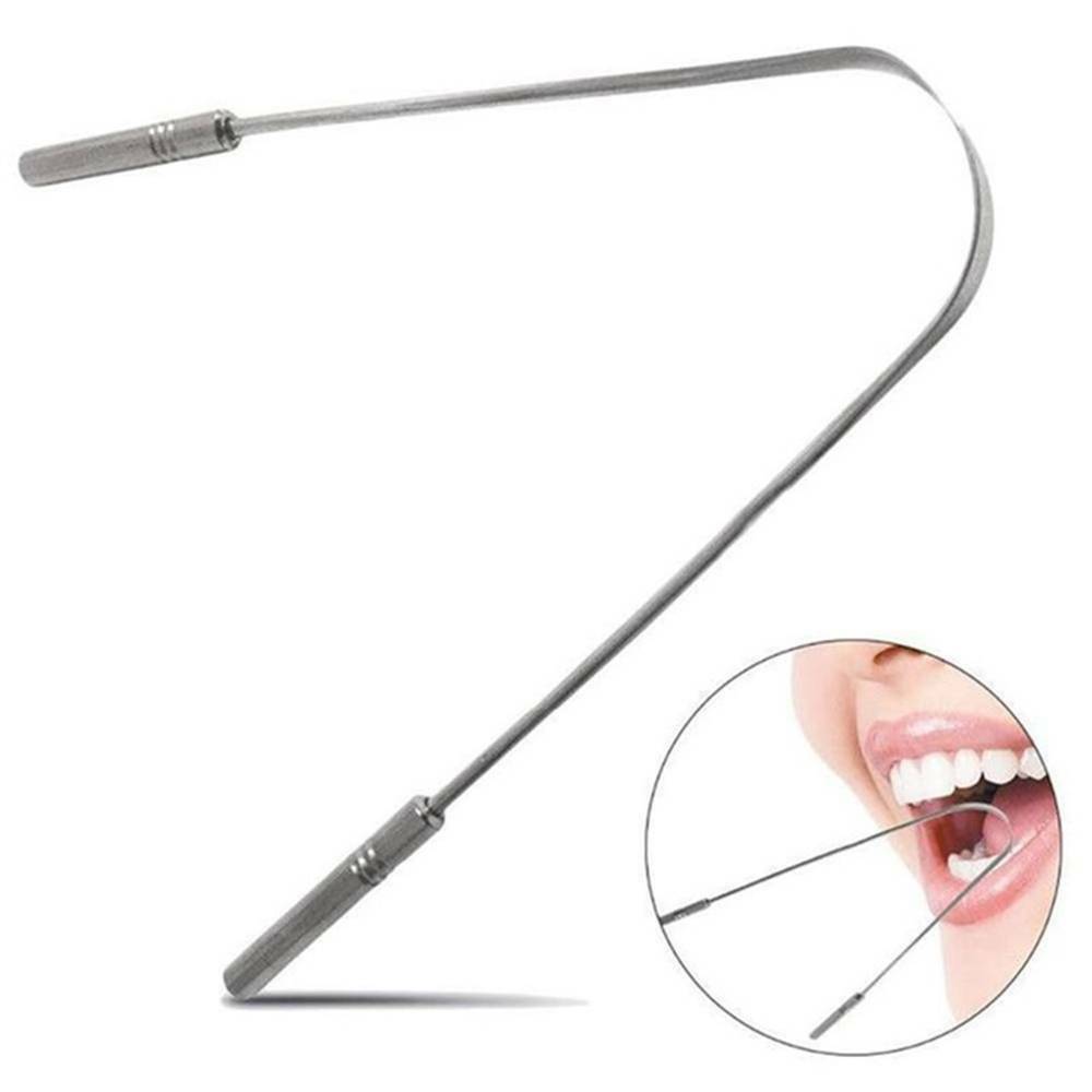 2pc Stainless Tongue-Cleaner-Scraper Tounge Dental Oral Hygiene Reusable Tools