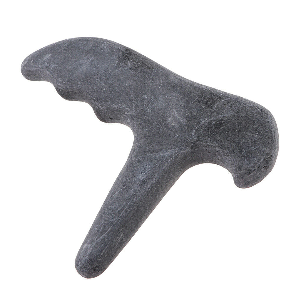 2Pcs Jade Roller Gua Sha Set For Skin Massage Stone Tool Chinese Medicine