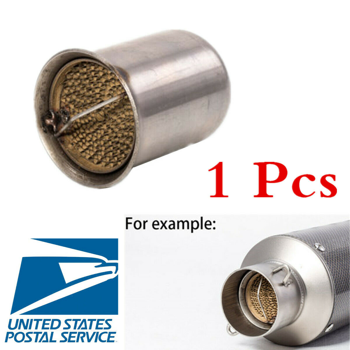 1 Piece Honeycomb Motorcycle Exhaust Pipe DB Killer Muffler Insert Silencer USA