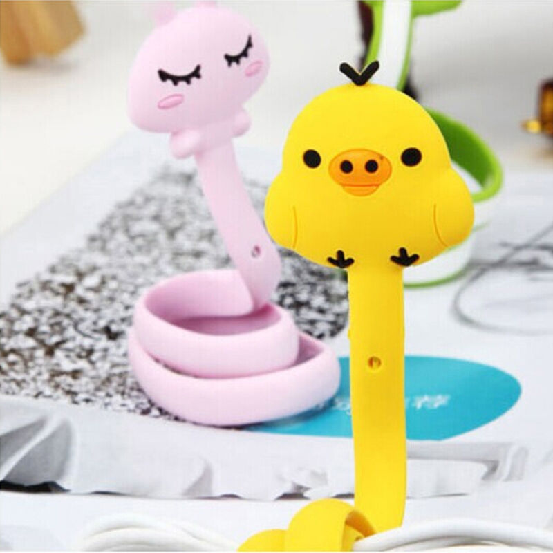 Animal Earphone Headphone Wrap Cord Wire Cable Holder Winder Organizer 2p.l8