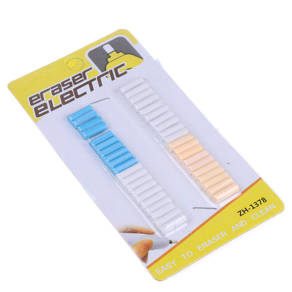 40Pcs 1.5*0.5cm electric refill eraser with refills replacement sketch er.l8