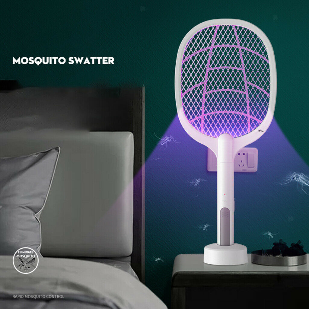 USB Electric Mosquito Swatter LED Bug Wasp Fly Mosquito Pest Zapper Outdoor