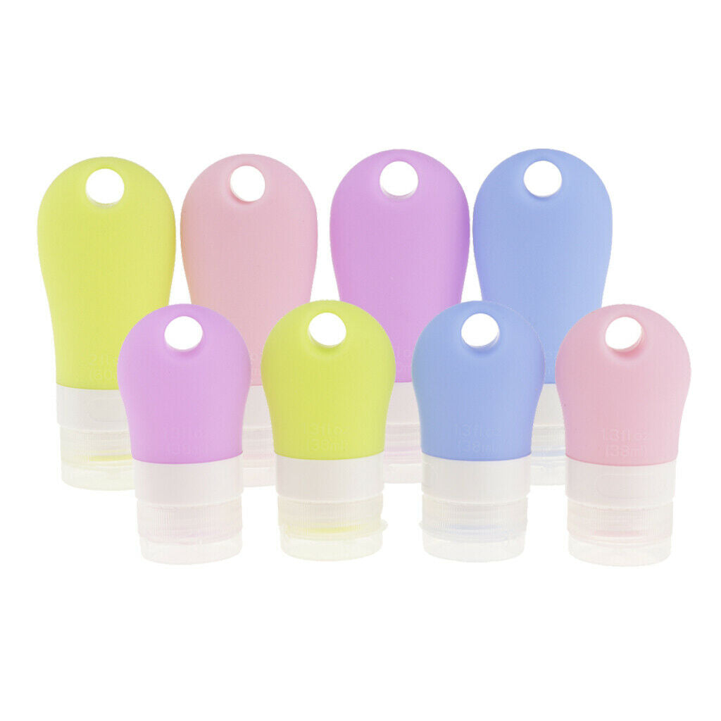 Pack of 8pcs, Empty Portable Travel Bottle Jar Canning for Essential Oil