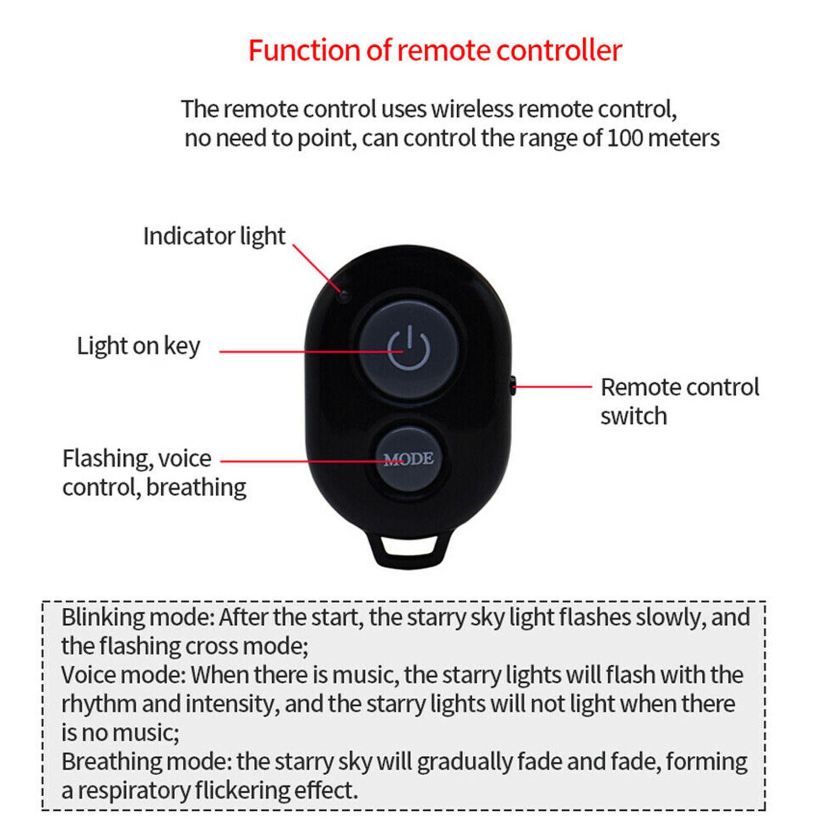 USB Car Atmosphere Lamp Interior Ambient Star Light LED Projector Starry Sky New