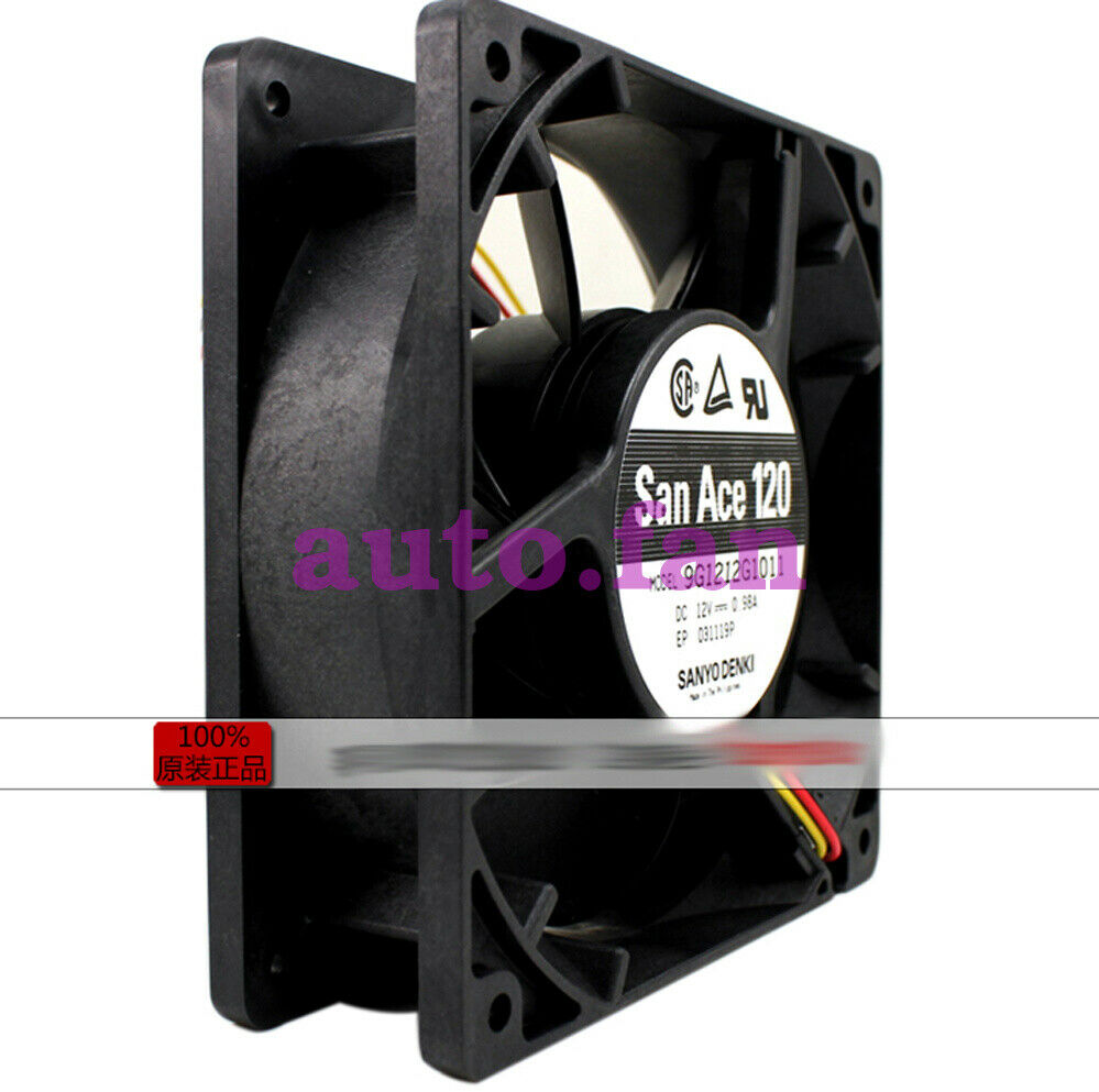 Sanyo 9G1212G1011 12038 DC12V 0.98A Double Ball Axial Fan 120*120*38mm