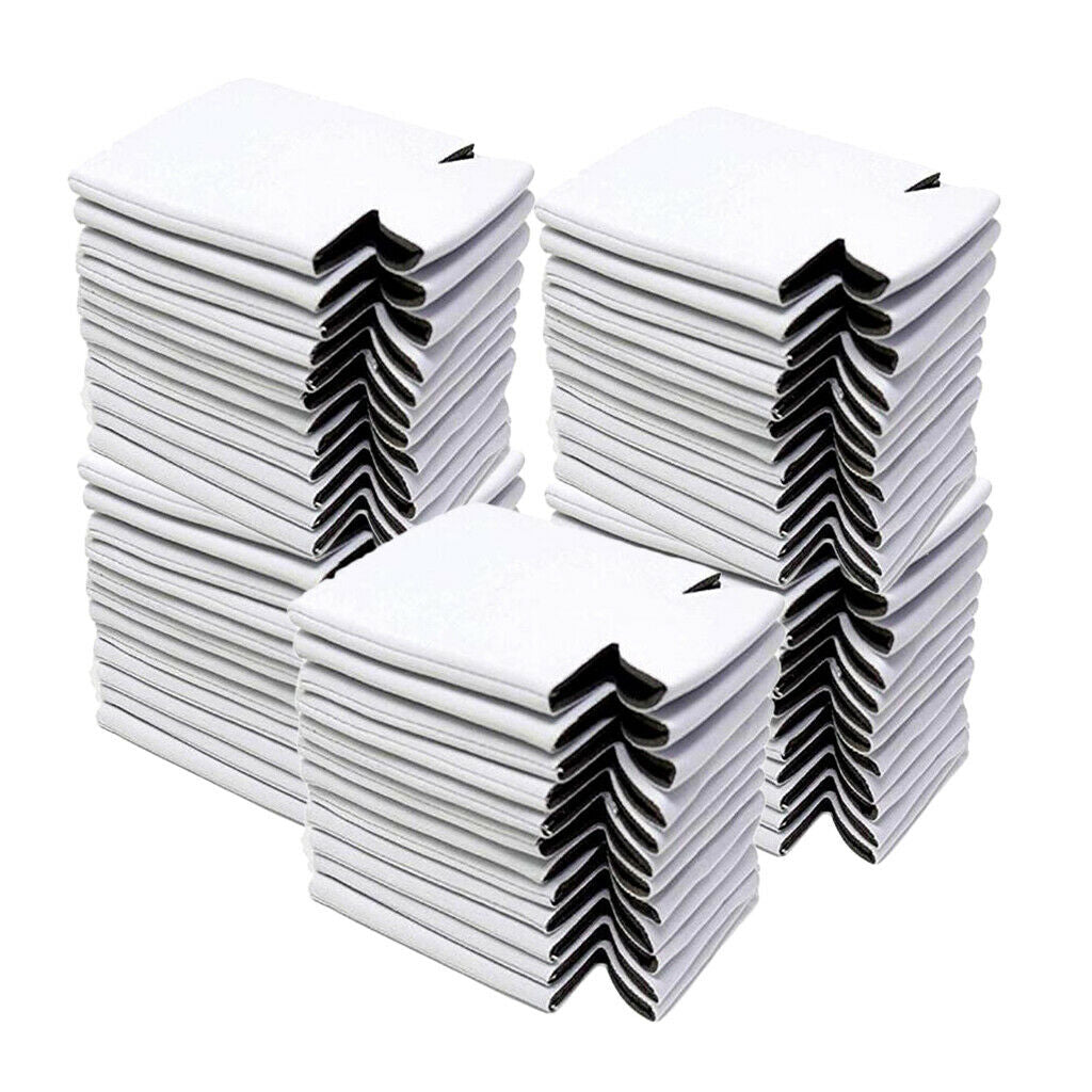 50pcs Beer Can Coolers Sleeves Water Bottle Cover Collapsible Drink Caddies