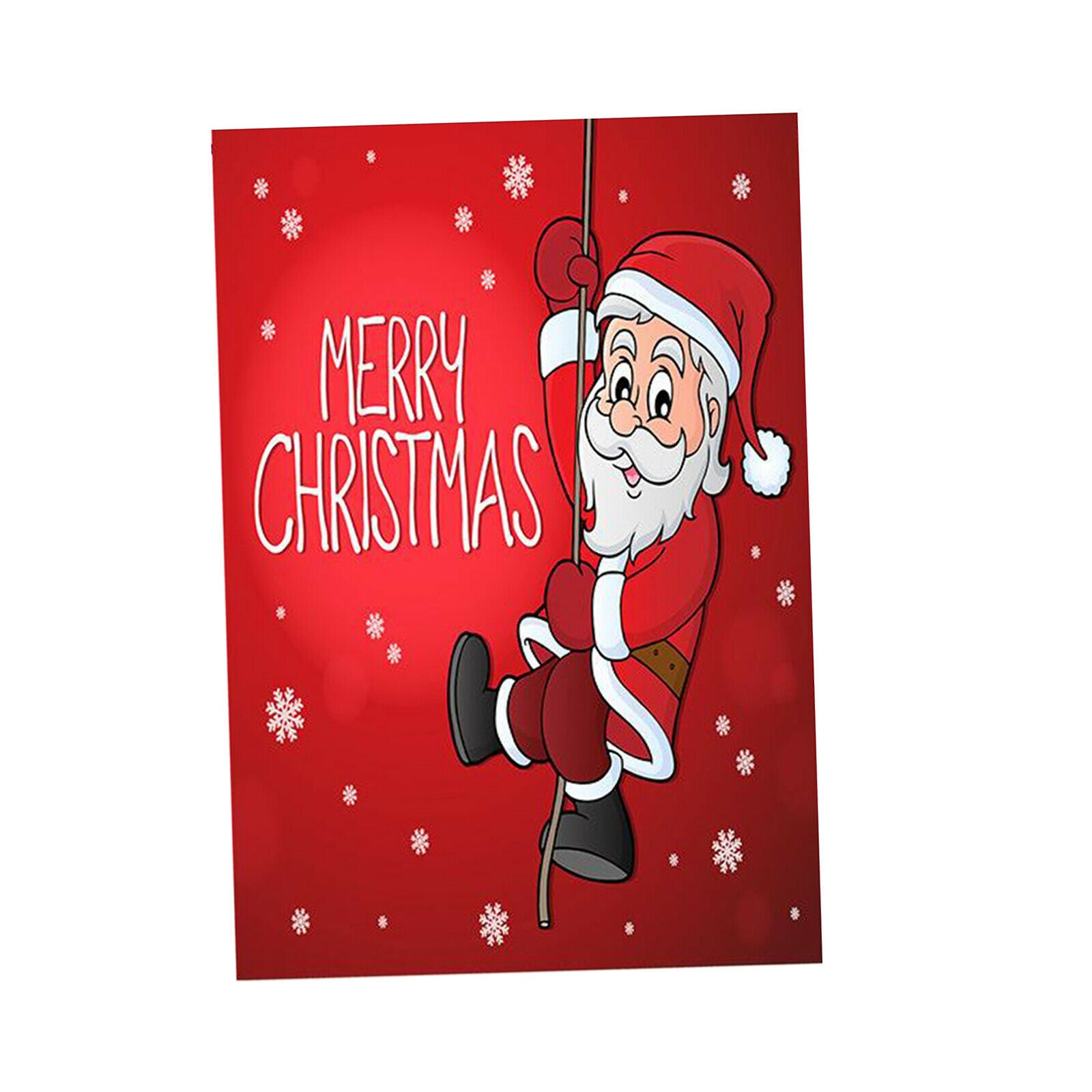 Outside Garden Yard Lawn Banner Flag Christmas Santa Flag Swing Santa