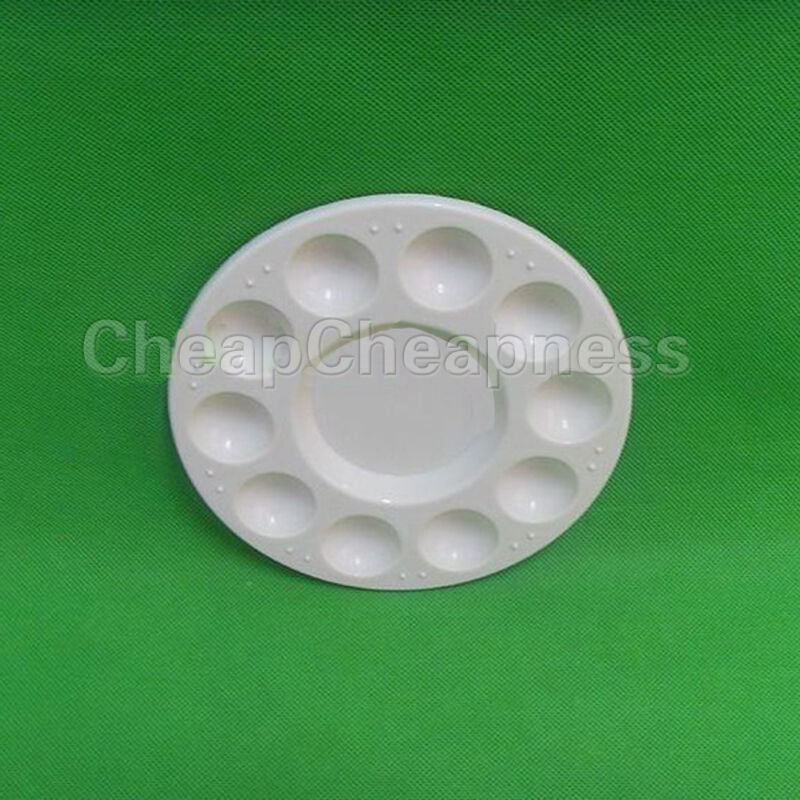 Artist Painting Pallet Plastic Round Palette Paint Wholesale Crafts Art Su.l8