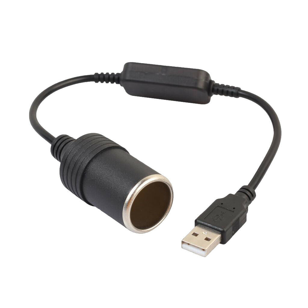 5V USB To 12V  Lighter Socket Power Converter Switching Adapter