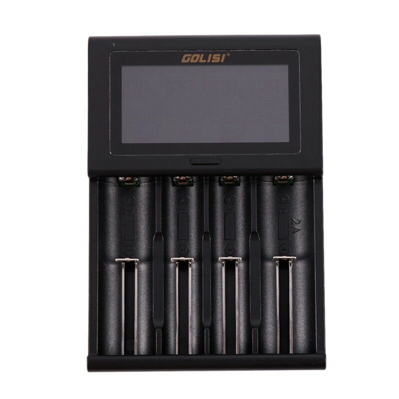 Golisi I4 2.0A Intelligent Lcd Charger Intelligent Fast Battery Charger For LiR9