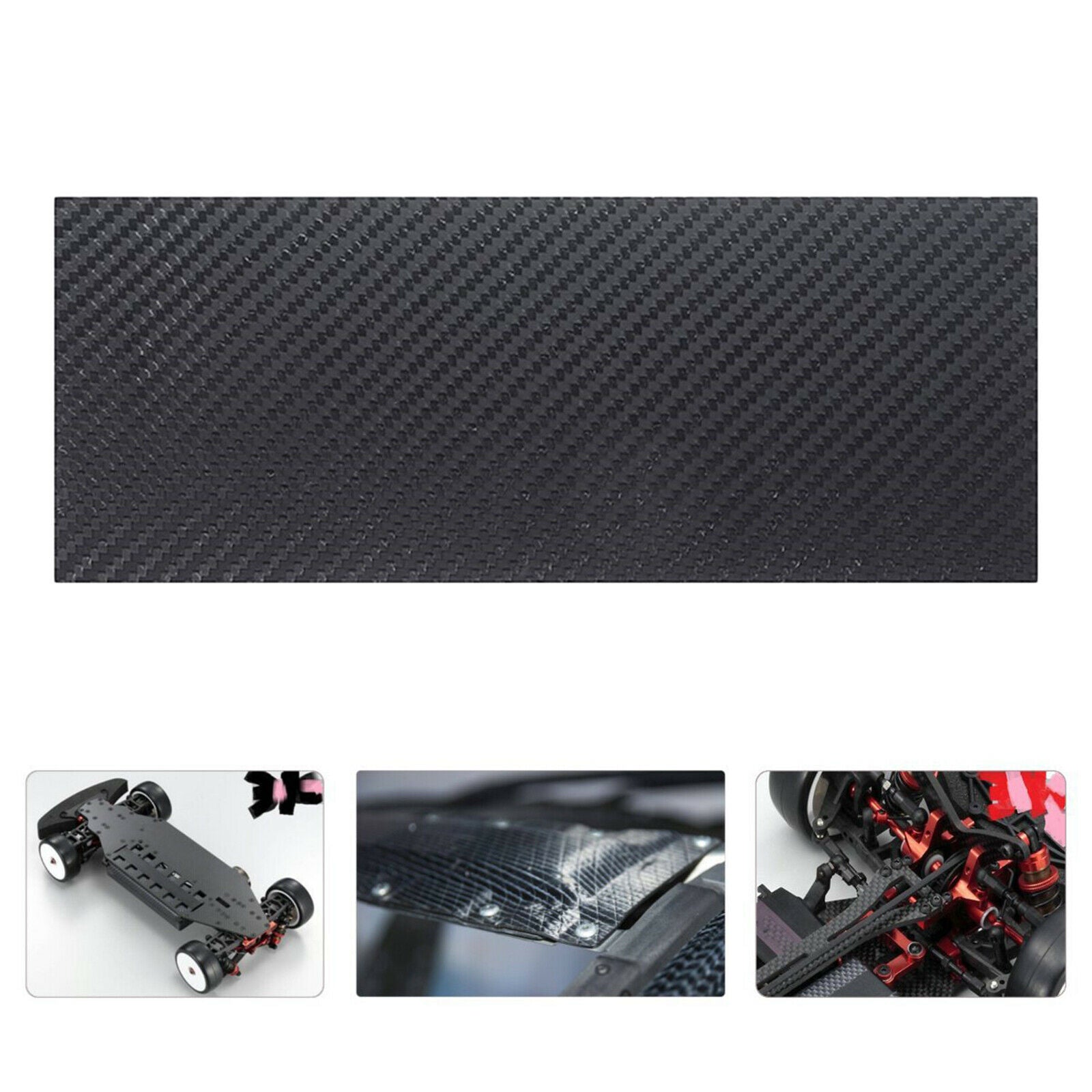 2X 125mm X 75mm Carbon Fiber Plate Sheet for Racing Drone 125x75x0.5mm