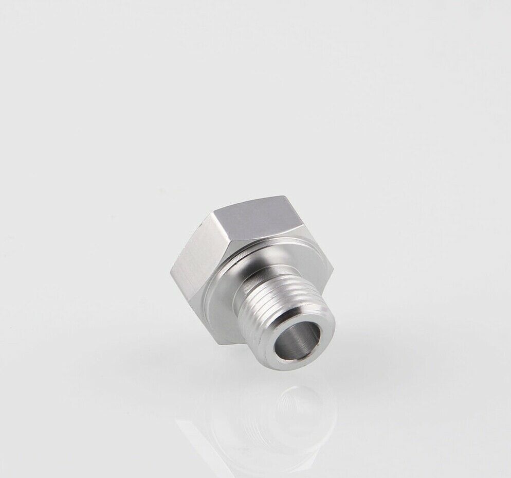 Oil Pressure Adapter Fitting M16x1.5 to 1/8 NPT LS Engine Swap Gauge Sensor Adap
