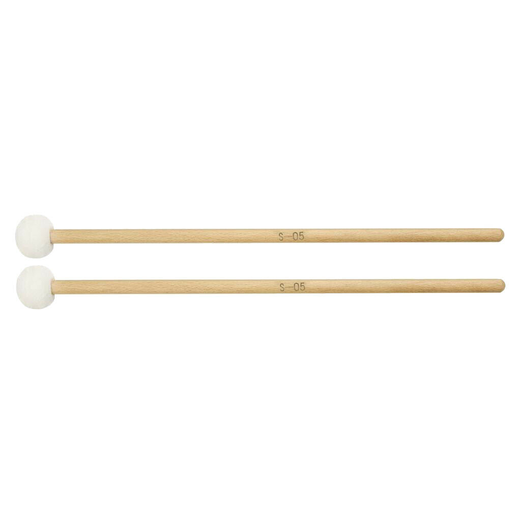 Pair of Custom Mallets Timpani Mallets Super Thick Felt Head