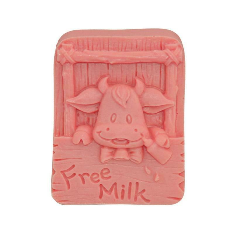 Cartoon Cow Cattle Silicone Soap Mold Fondant Candy Mould Cake Chocolate Decor