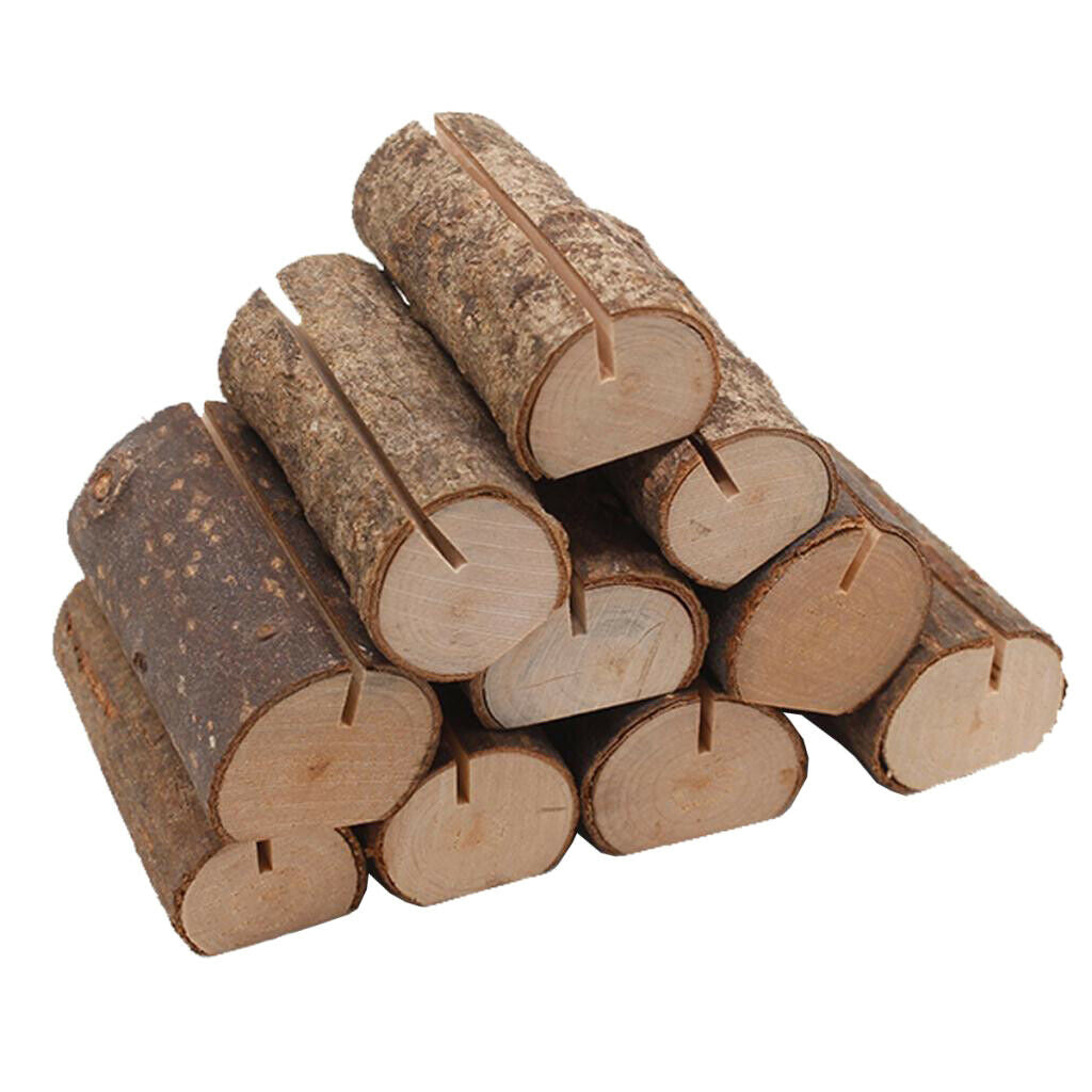 10Pieces Rustic Place Card Holder Party Table Card Holder Photo Display