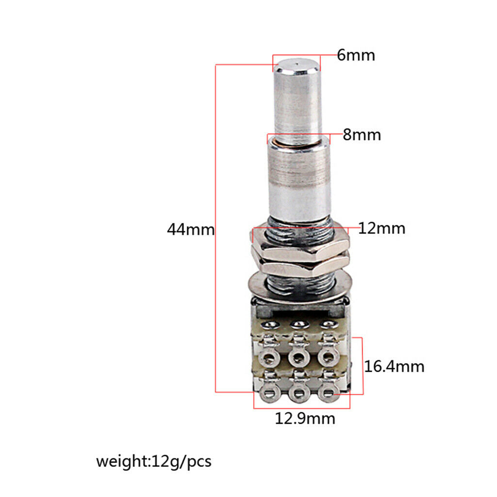 1pc Guitar Mini Dual Pots Stacked Potentiometer High-grade Durable Metal