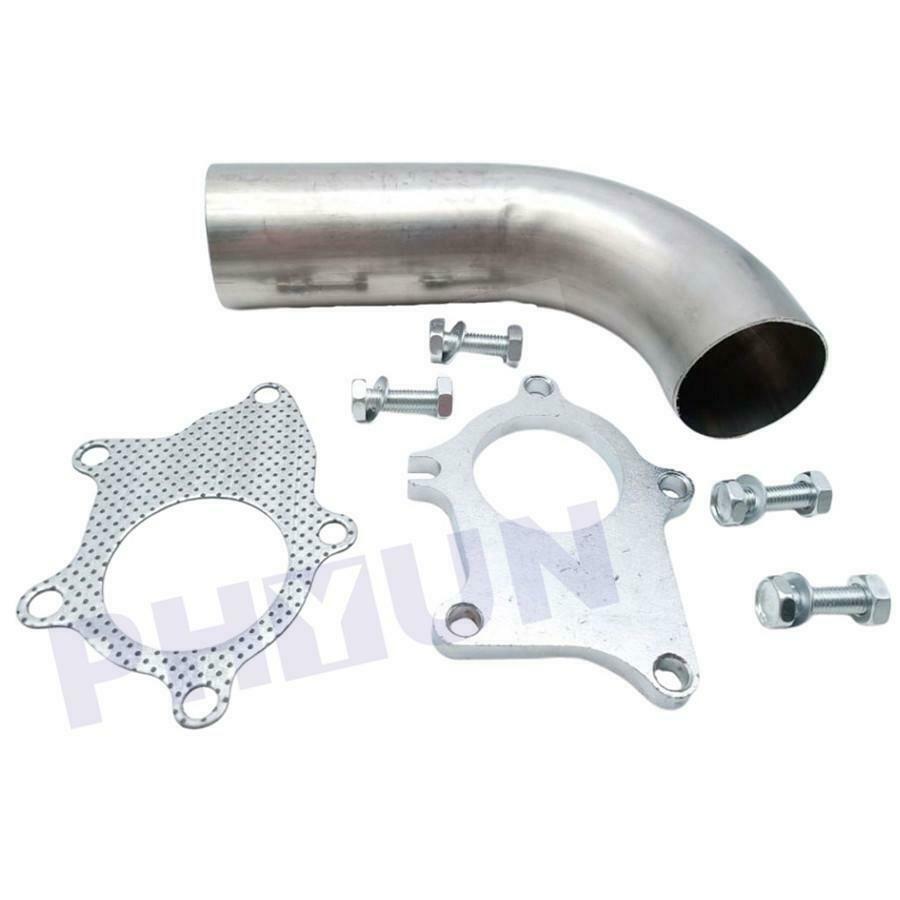 T3/T4 T04E 5 Bolt Flange Stainess 2.5" Turbo Exhaust Downpipe/Dump Pipe + Gasket