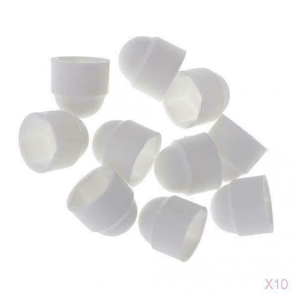 100x Button Head M6 White Nut Nut Protective Caps Covers Hex Screws