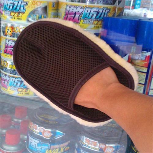 Super Soft Lambswool Car Wash Washing Clean Mitt Glove Truck Home Use ATDD
