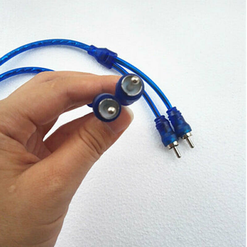 4pcs 7" RCA Audio Cable "Y" Adapter Splitter 1 Female to 2 Male Plug Cable YUCH