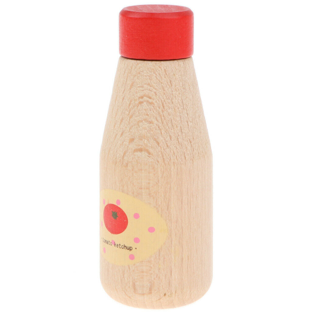 Condiments Tomato Ketchup Mayonnaise Bottle Wooden Pretend Toys