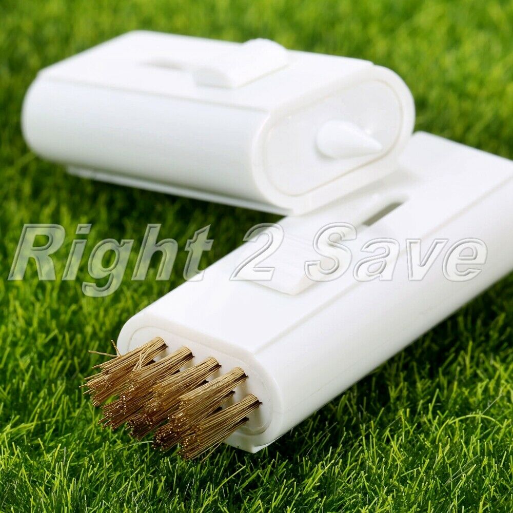 3Pcs Pocket Carry Retractable Brushes Steel Golf Club Cleaning Groove Cleaner