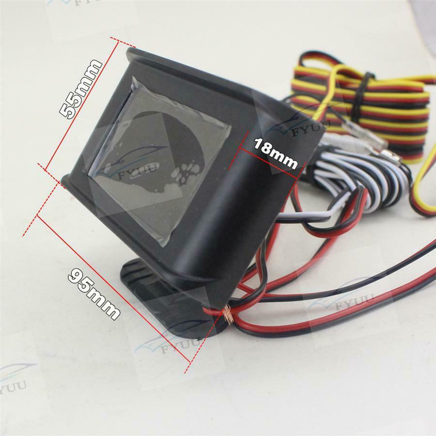 12v/24v Truck Car Voltmeter Voltage Gauge + Fuel Level Gauge Meter Universal LED