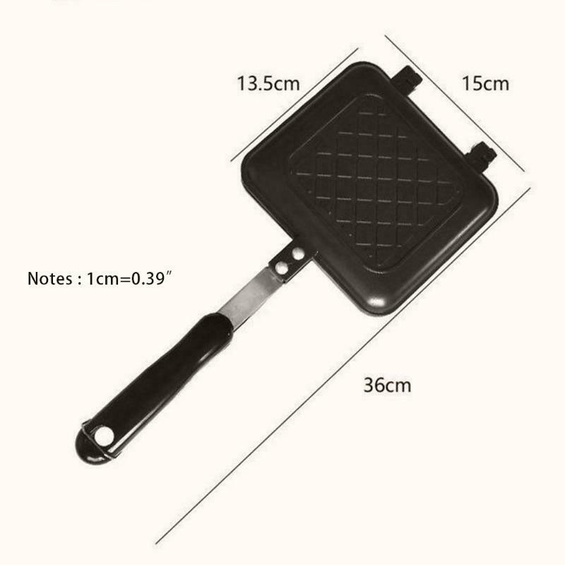 Non-stick Coating Sandwich Mold Frying Pan for Kitchen Supplies Easy to Clean