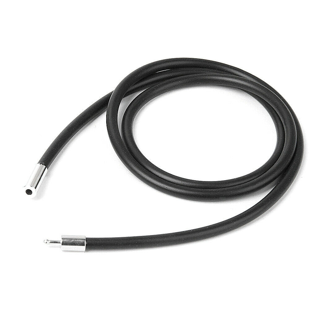 3pcs 3mm Black Silicone Rubber Necklace Chain Cord for Men Women 20" 22'' 24"