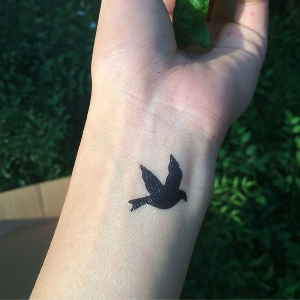 2pcs Body Art Tatoo bird cage Removable waterproof Tattoo Stickers Temporary BDA