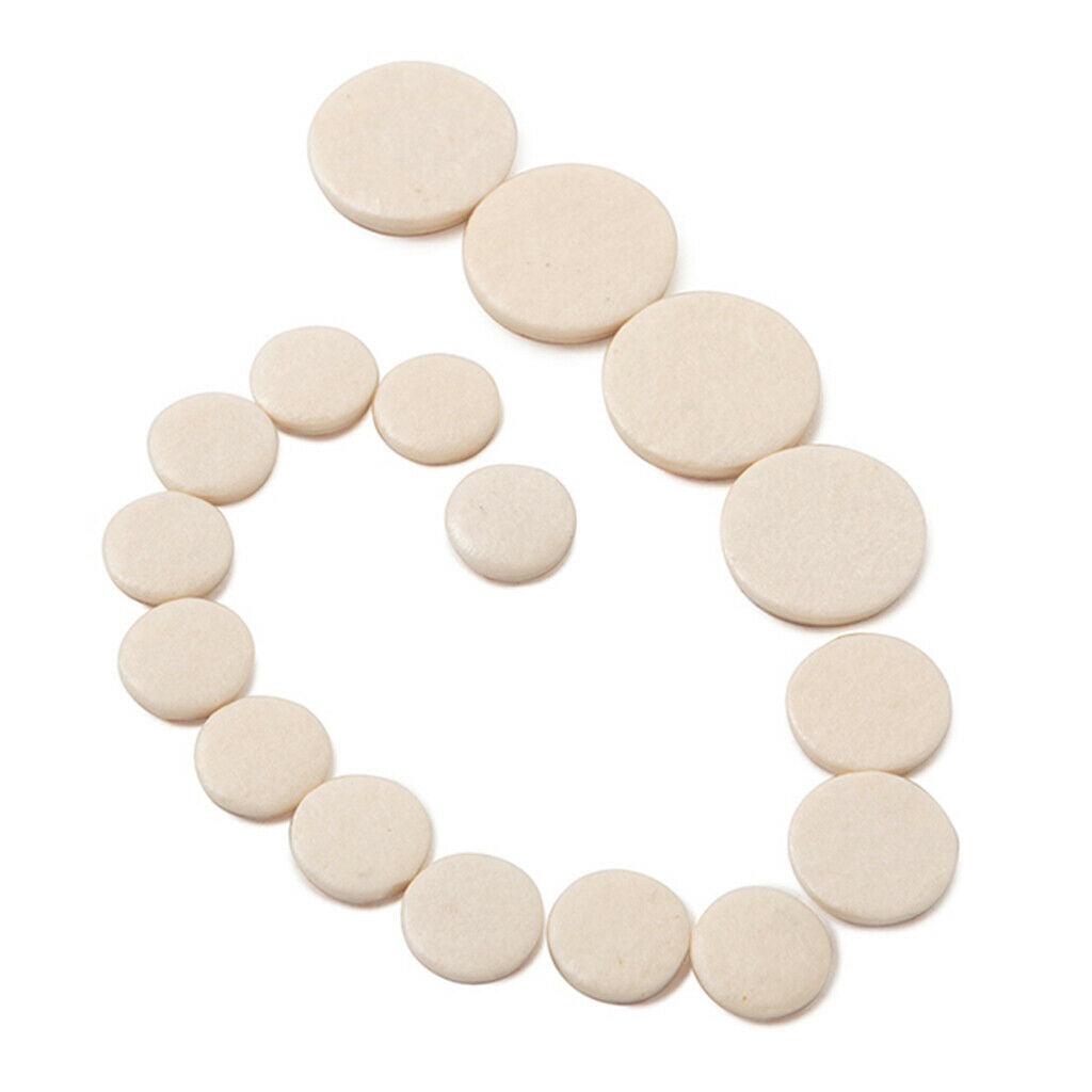 17Pcs / Set Bass Clarinet Replacement Pads for Woodwind Instrument Parts