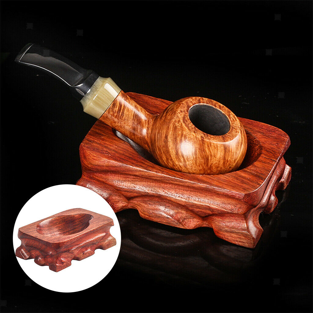 Natural Wooden Handmade Tobacco Pipe Rack Pipe Stand Stand Accessory Office