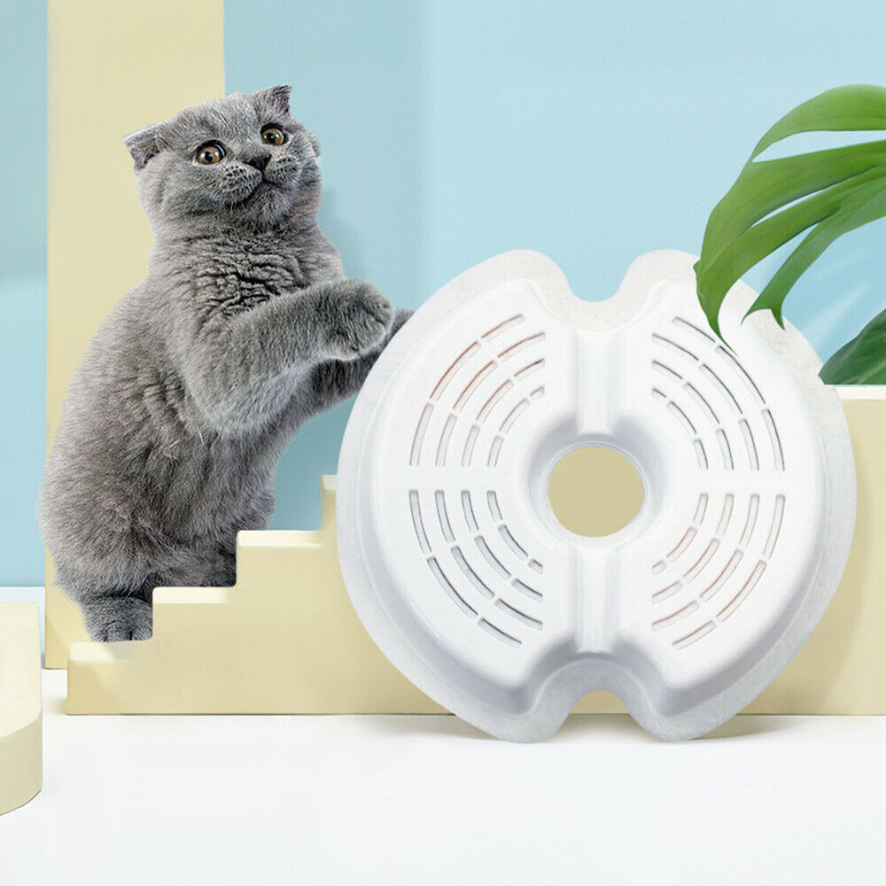 4PCS Pet Water Drinking Fountain Filters Replacement Cat Dog Dish Dispenser Acc