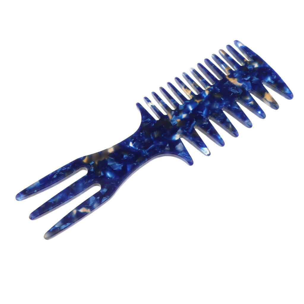 4pcs Barber Styling Comb 3 in 1 Fish Bone Shape Wide Tooth Dyeing Comb for Hair