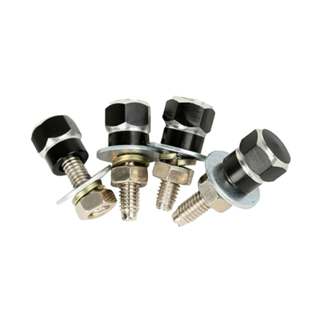 4 Motorbike Aluminum Alloy Hexagon license tag frame Bolts Hanging Fasteners