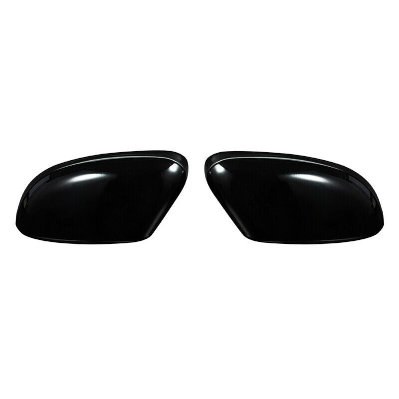 For Ford Focus MK2 MK3 Sedan Pair Rear View Mirror Cover Cap Trim Gloss Black